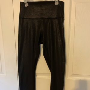 Lululemon Leggings Shiny Black Size 6